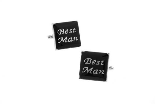 Best Man Cuff Links - Square
