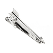 Silver Arrow Tie Bar, Unbreakable Man - 1