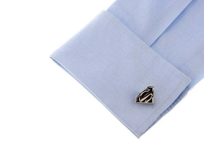 Superman Cuff Links - Monochrome, Unbreakable Man - 3