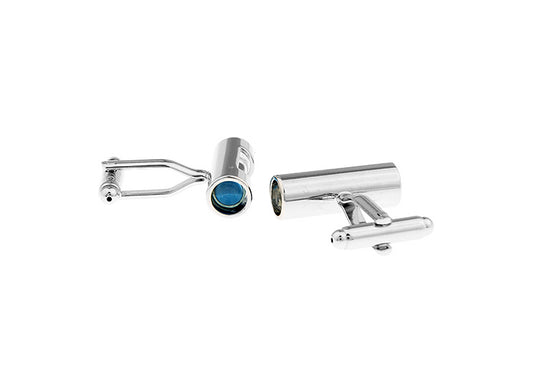 Hourglass Cuff Links - Blue