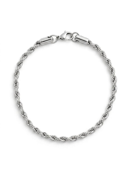 Rope Design 22cm Stainless Steel Bracelet