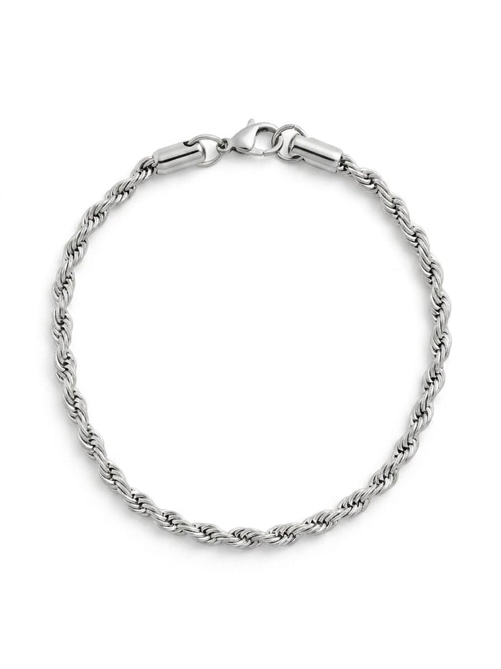 Rope Design 22cm Stainless Steel Bracelet