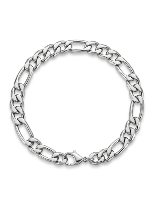 Figaro Thick Stainless Steel Bracelet