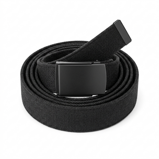 Canvas Self Adjustable Black Belt