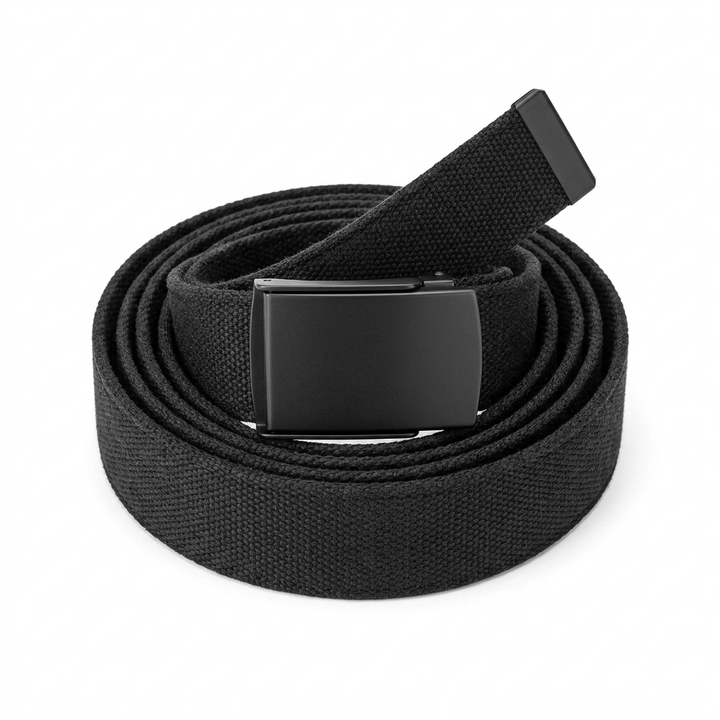 Canvas Self Adjustable Black Belt