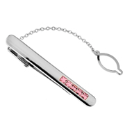 Pink Diamonté Tiled Tie Bar with Chain, Unbreakable Man - 1