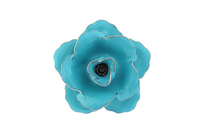 Blue Rose Lapel Badge